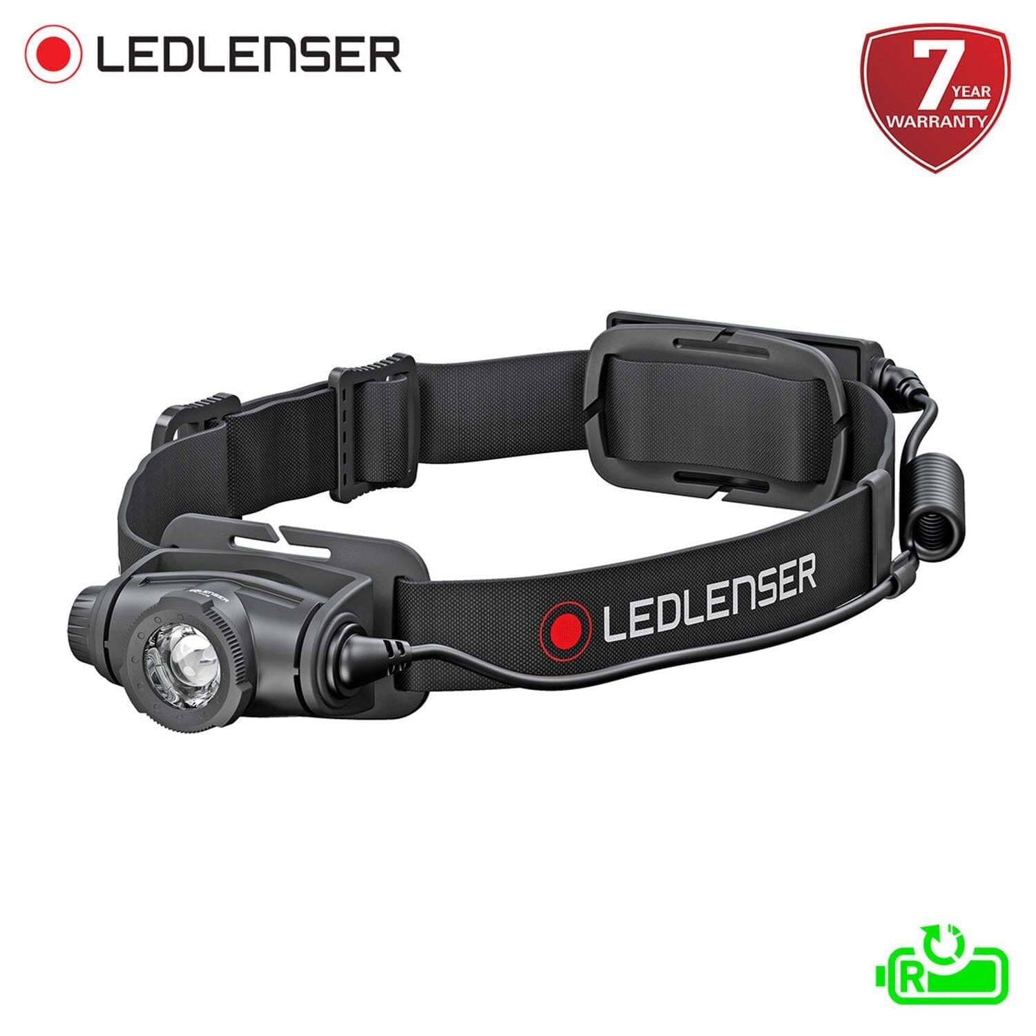 H5R CORE | Linterna de Cabeza Negra Ledlenser