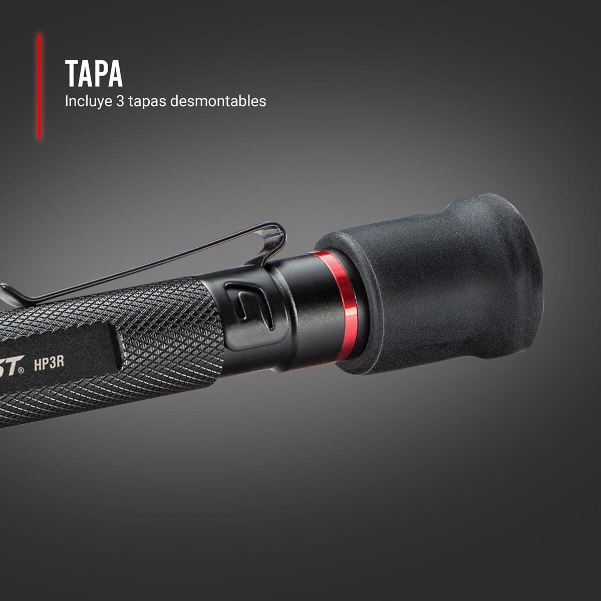 Linterna Dual de Mano HP3R Negra Coast Coast