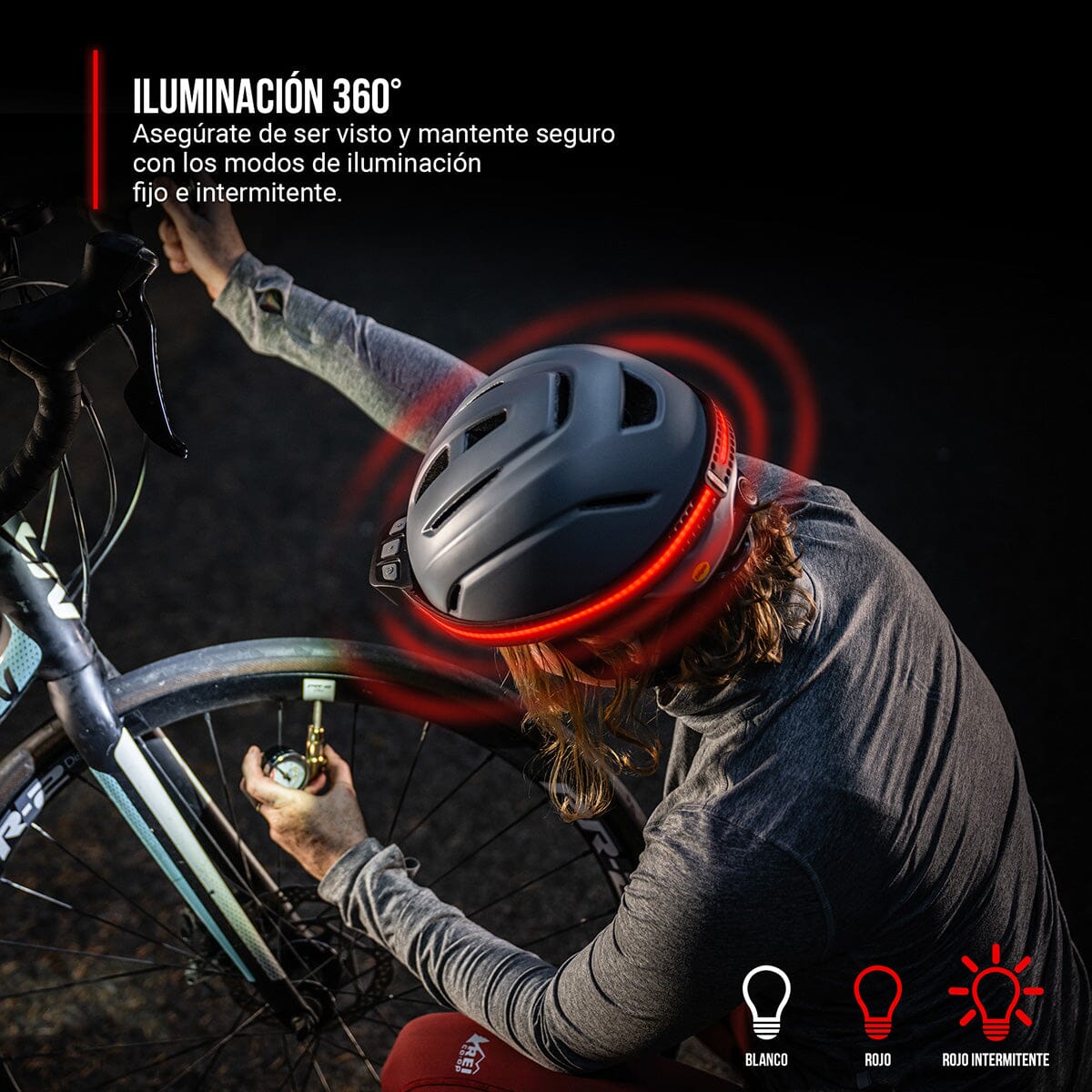 Linterna Recargable de Cabeza LHS500R Negra Coast Coast