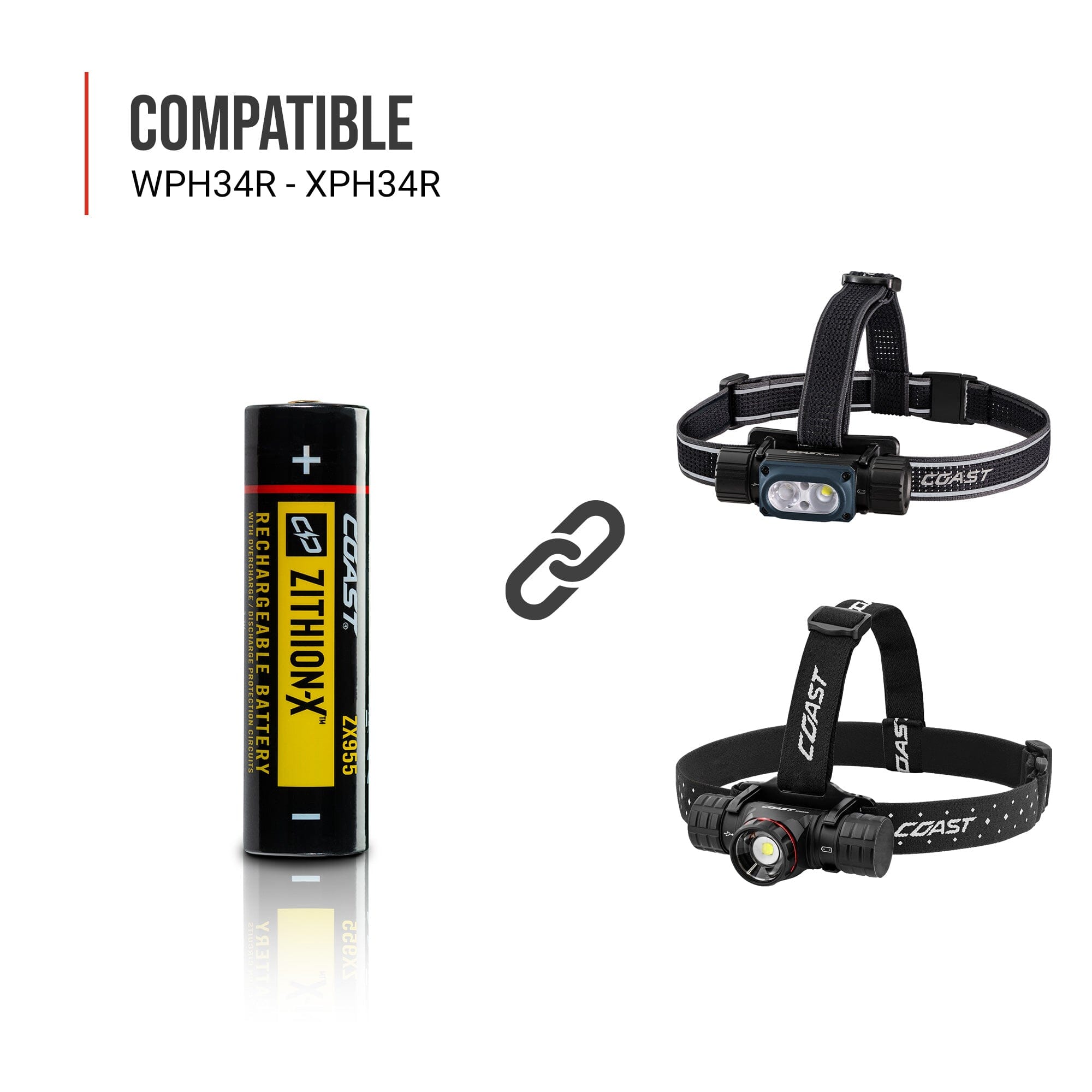 Batería de Litio Recargable ZX955 para XPH34R / WPH34R Coast Coast