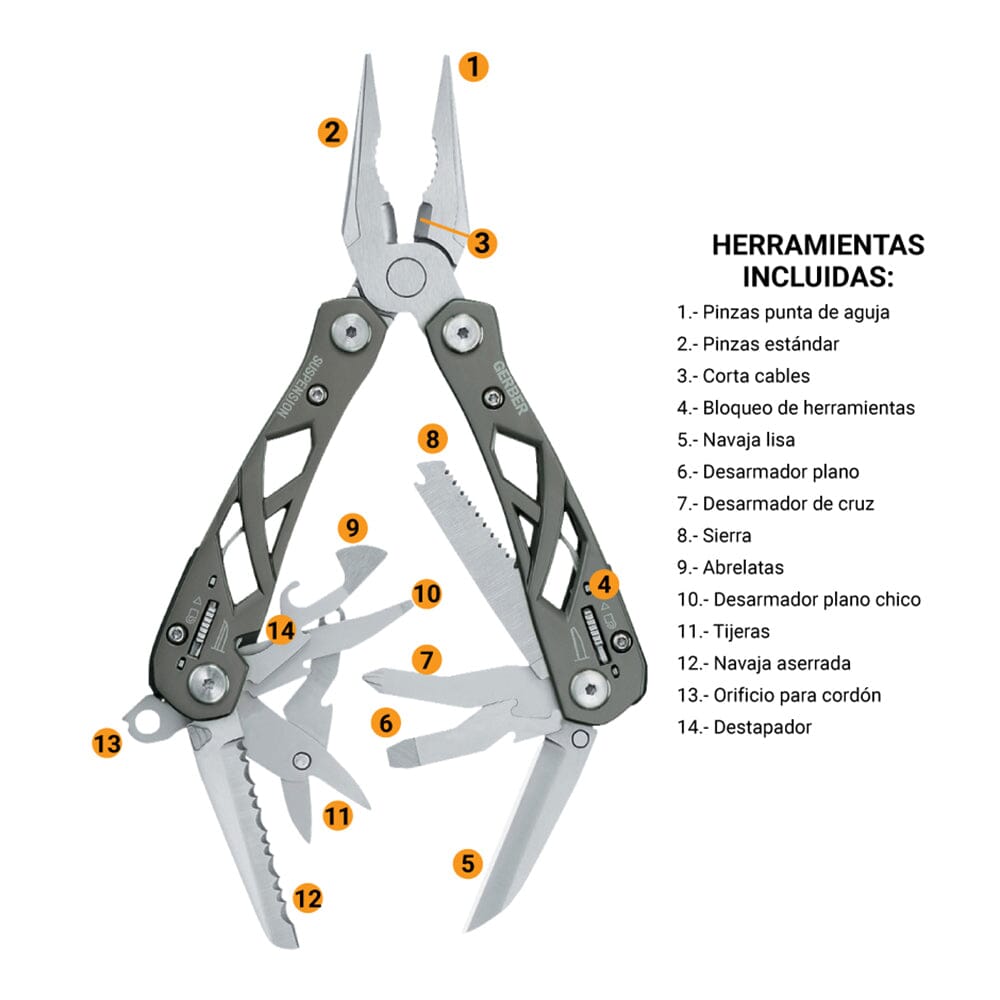 SUSPENSION | Multiherramienta Gerber Gerber
