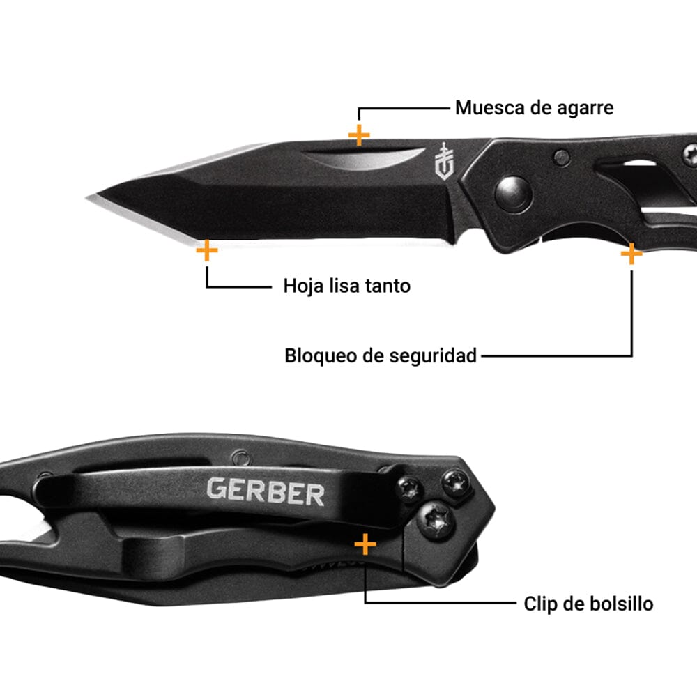 Navaja Lisa Paraframe Mini Negra Gerber Navaja Gerber