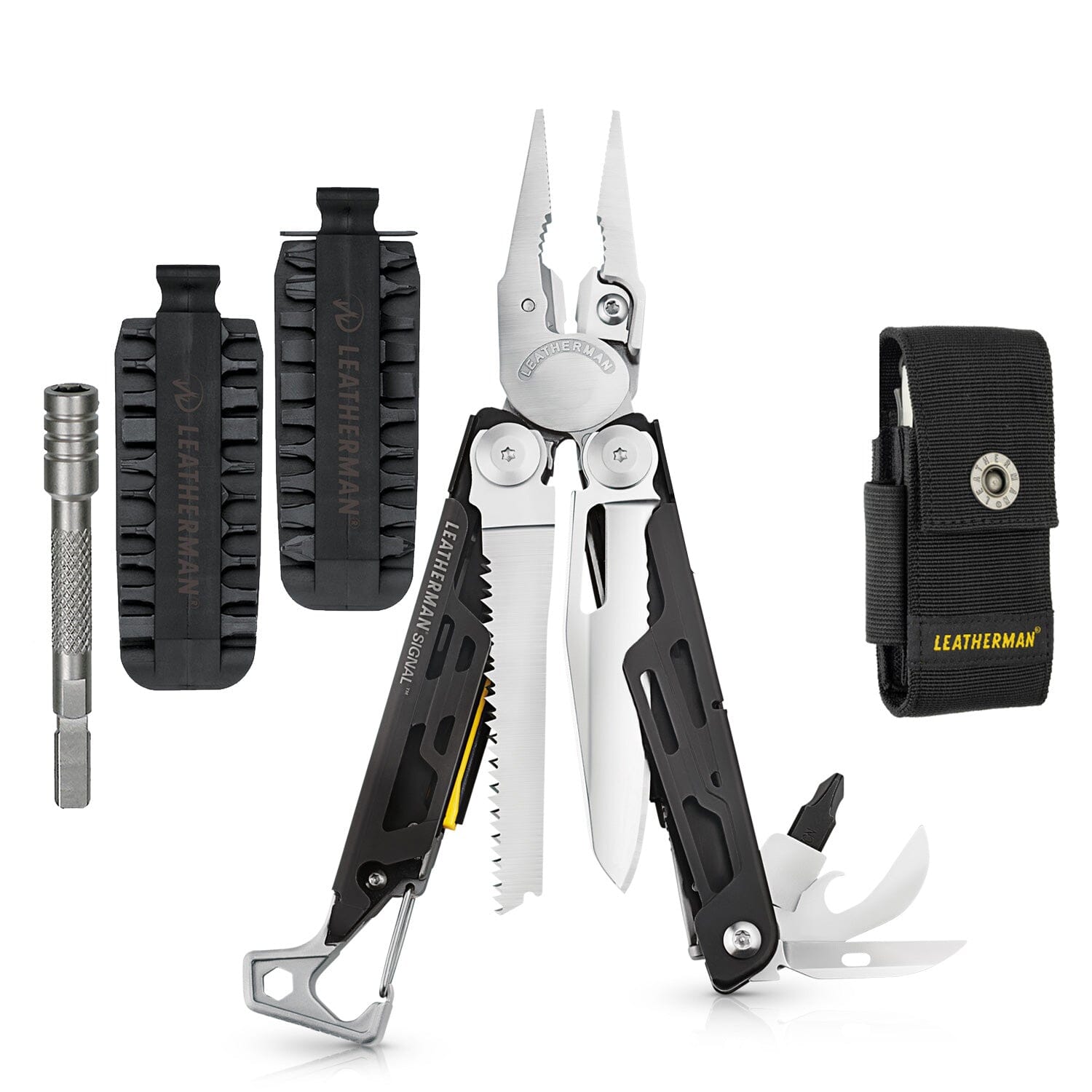 Kit de Multiherramienta con Accesorios SIGNAL Plata Leatherman Leatherman Negro