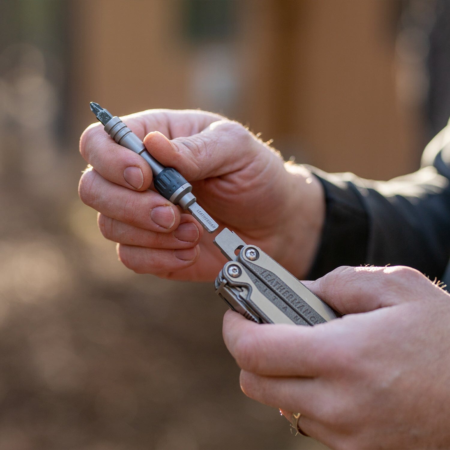 Extensión Para Puntas con Matraca RATCHET DRIVER Plata Leatherman Leatherman