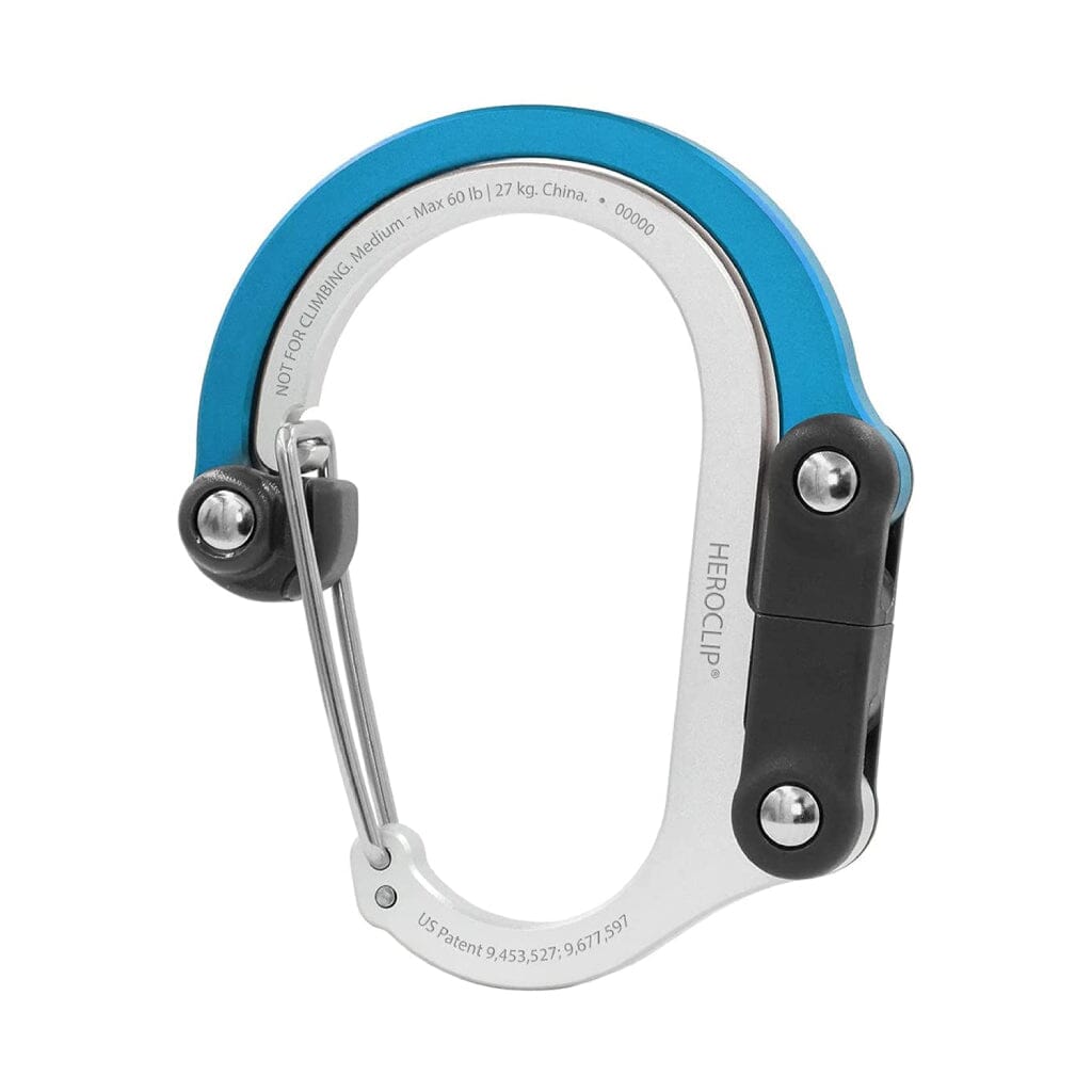 MOSQUETON GIRATORIO HEROCLIP | Mediano Azul Gear Aid Gear Aid Azul