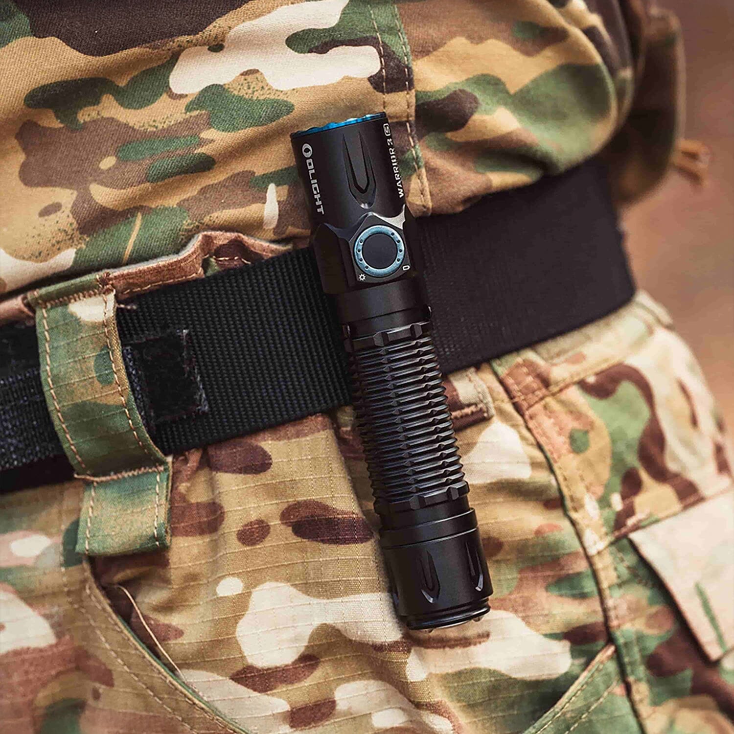 Linterna de Mano Recargable WARRIOR 3S Negra Olight Linterna Olight