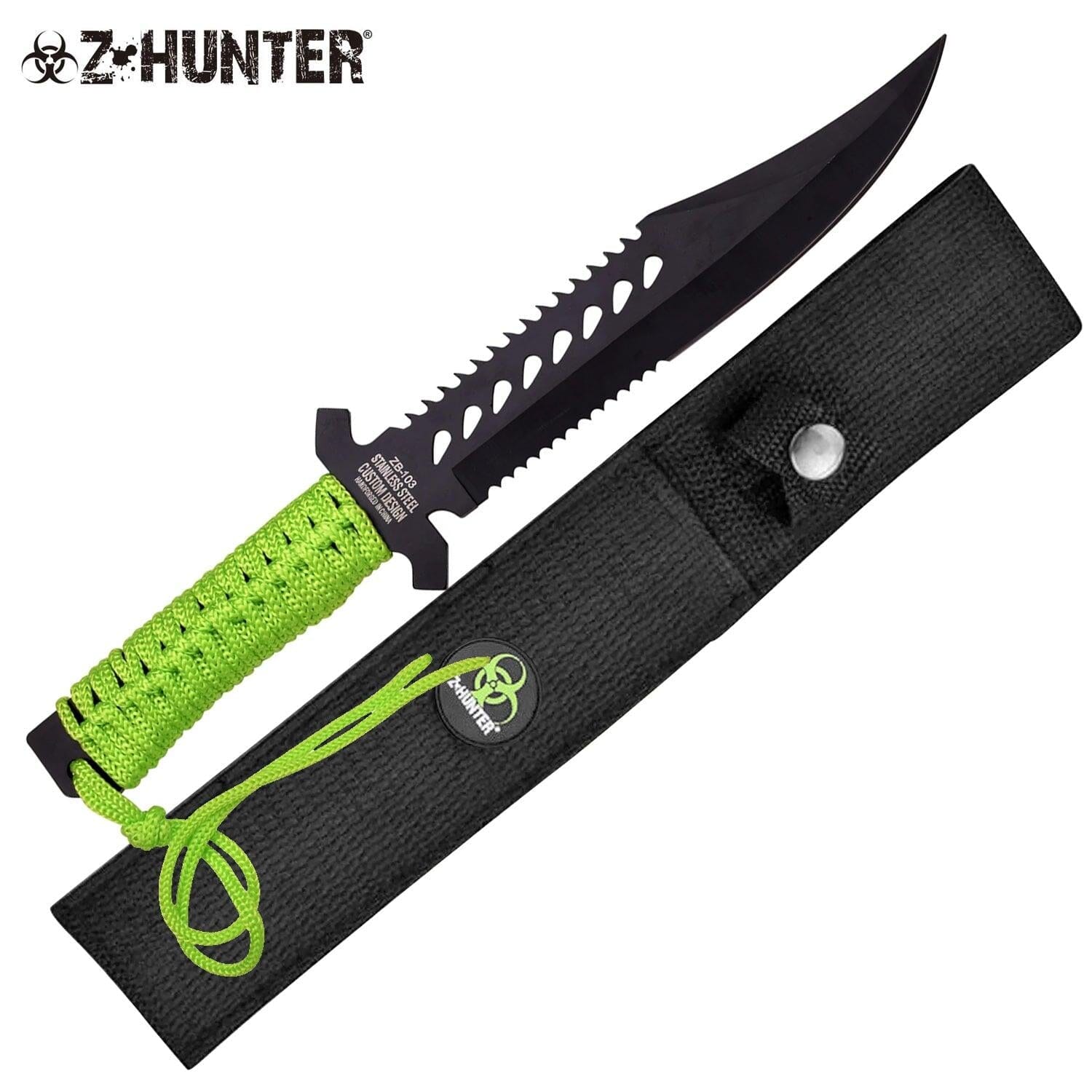 Cuchillo Combinado Táctico Verde Z Hunter Master Cutlery