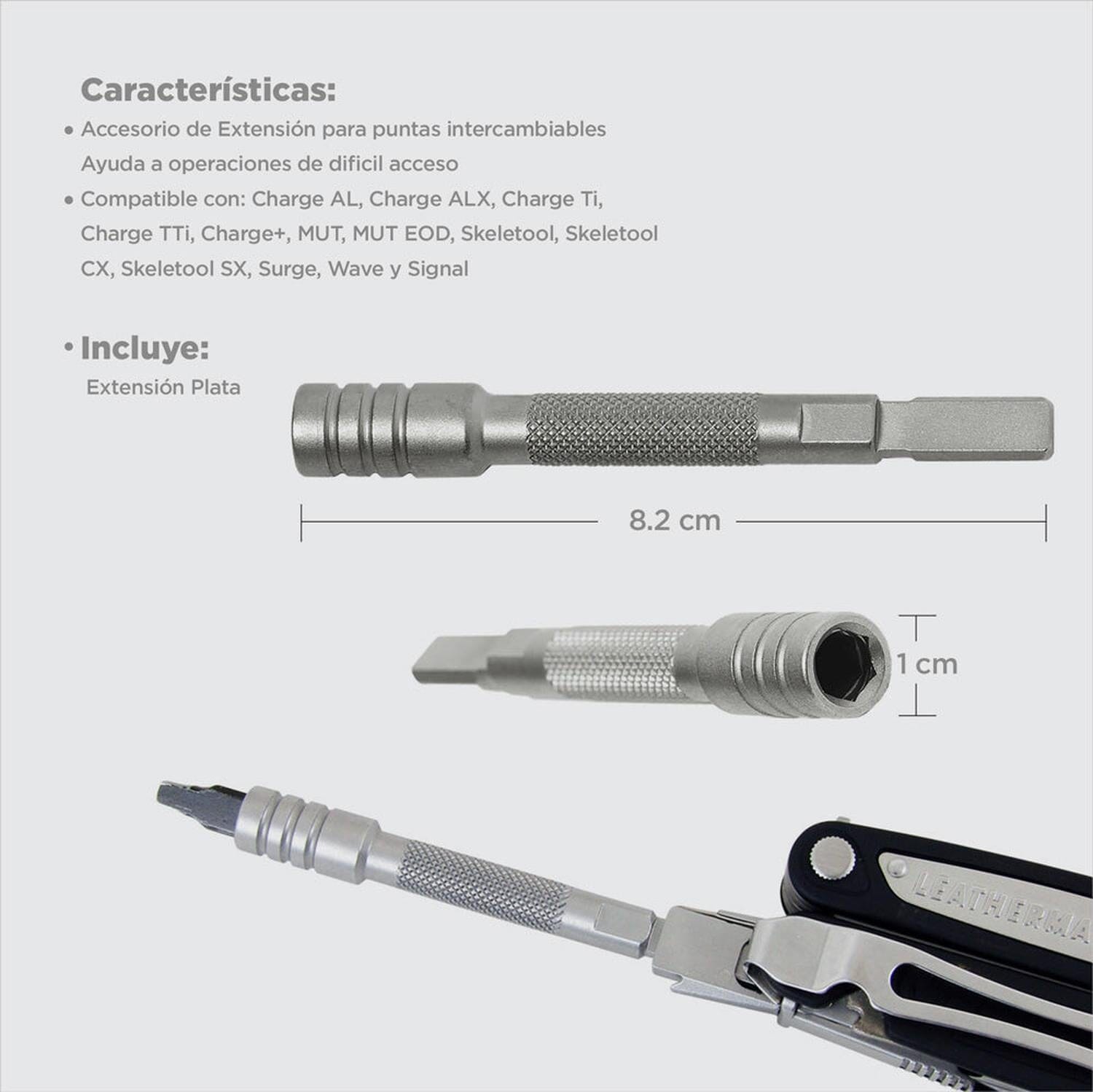 Extensión para Puntas Intercambiables Negra Leatherman Leatherman