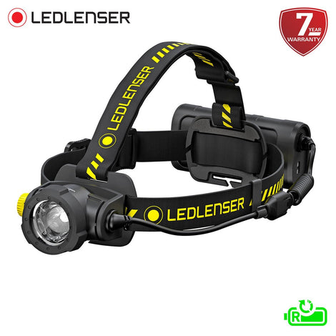 Linterna Recargable de Cabeza H15R WORK Negra Ledlenser Ledlenser