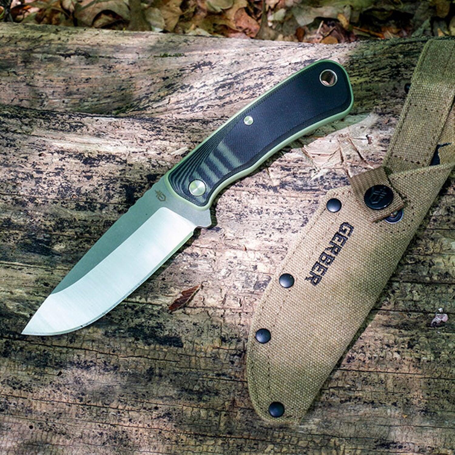 Cuchillo Liso DOWNWIND Verde Gerber Gerber