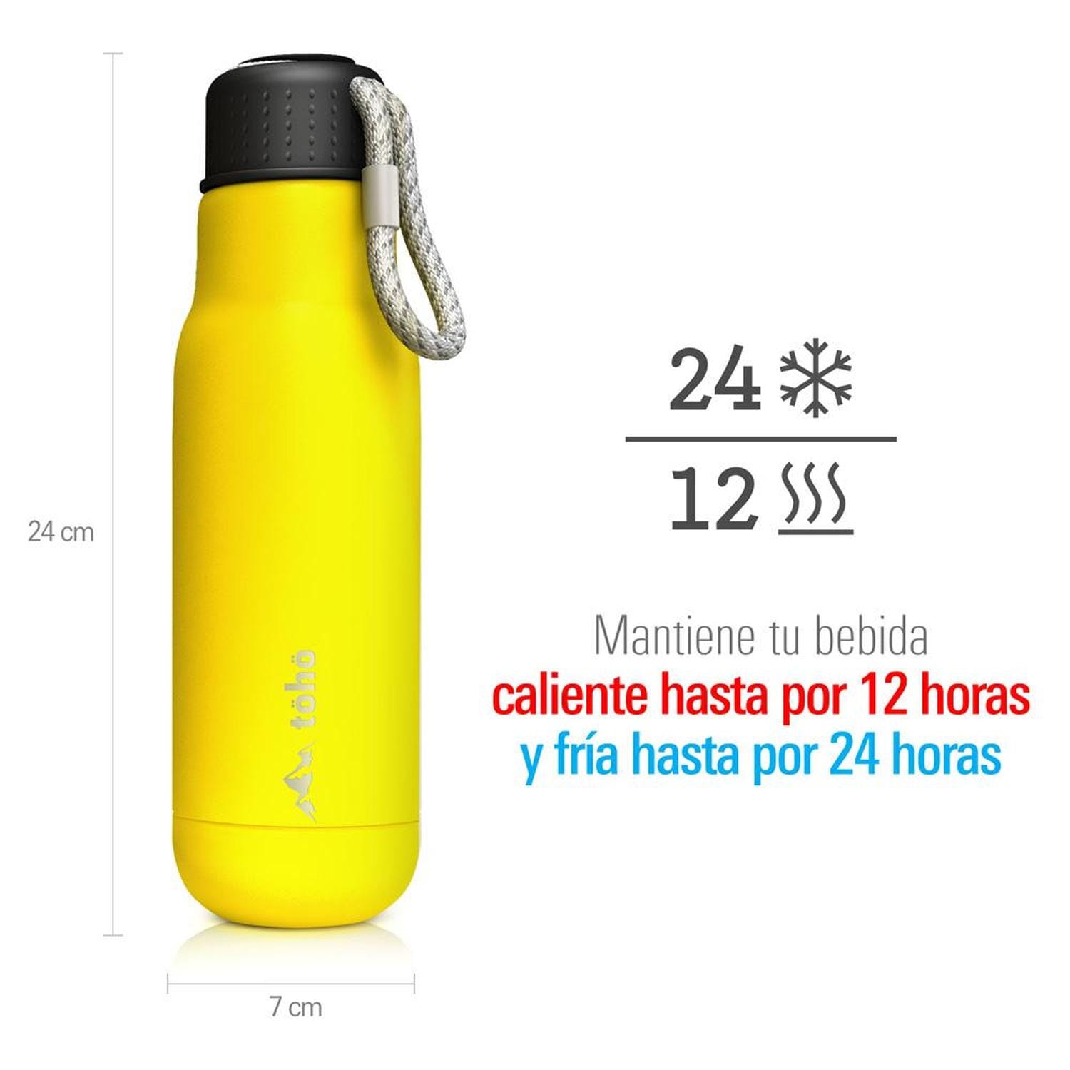 Termo de Acero Inoxidable de 500 ml Amarillo Toho Outdoor Toho Outdoor