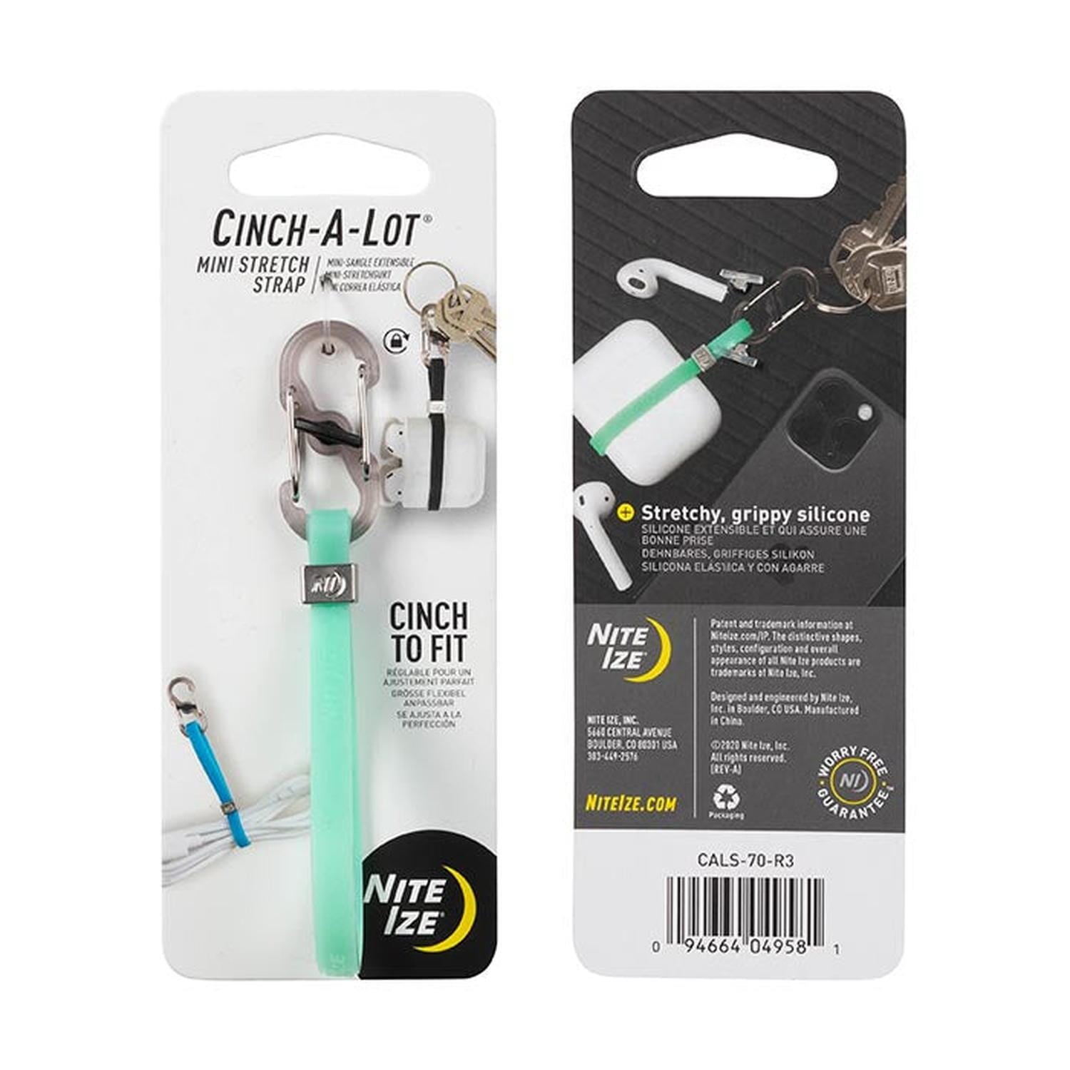 Llavero Ajustable CINCH-A-LOT Negro Nite Ize Nite Ize Turquesa