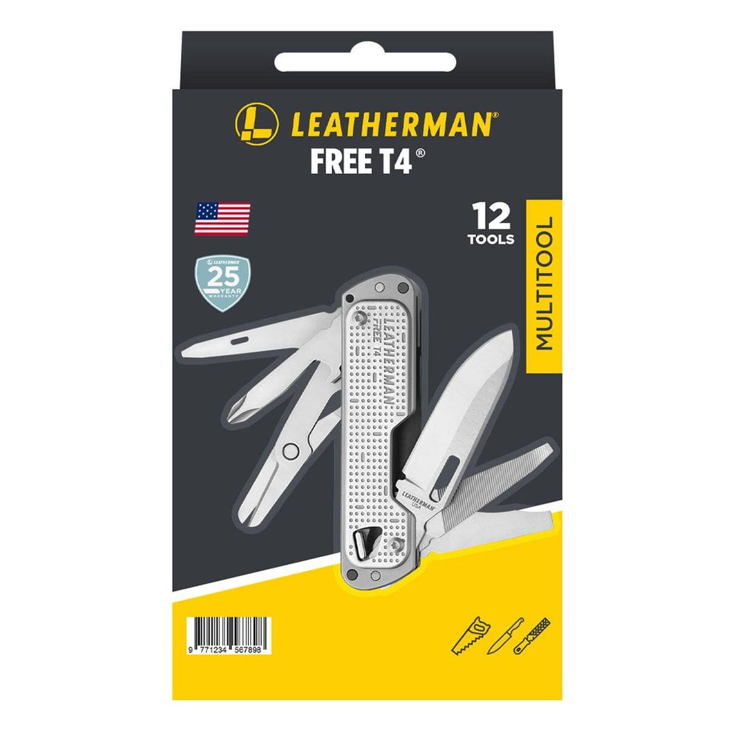 Multiherramienta Leatherman Free T4 de Bolsillo Acero Inoxidable I Oechsle  - Oechsle