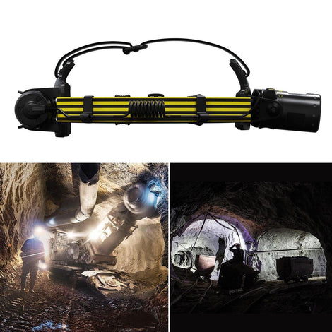 Linterna Antiexplosiva de Cabeza ILH8 Amarilla Ledlenser Ledlenser