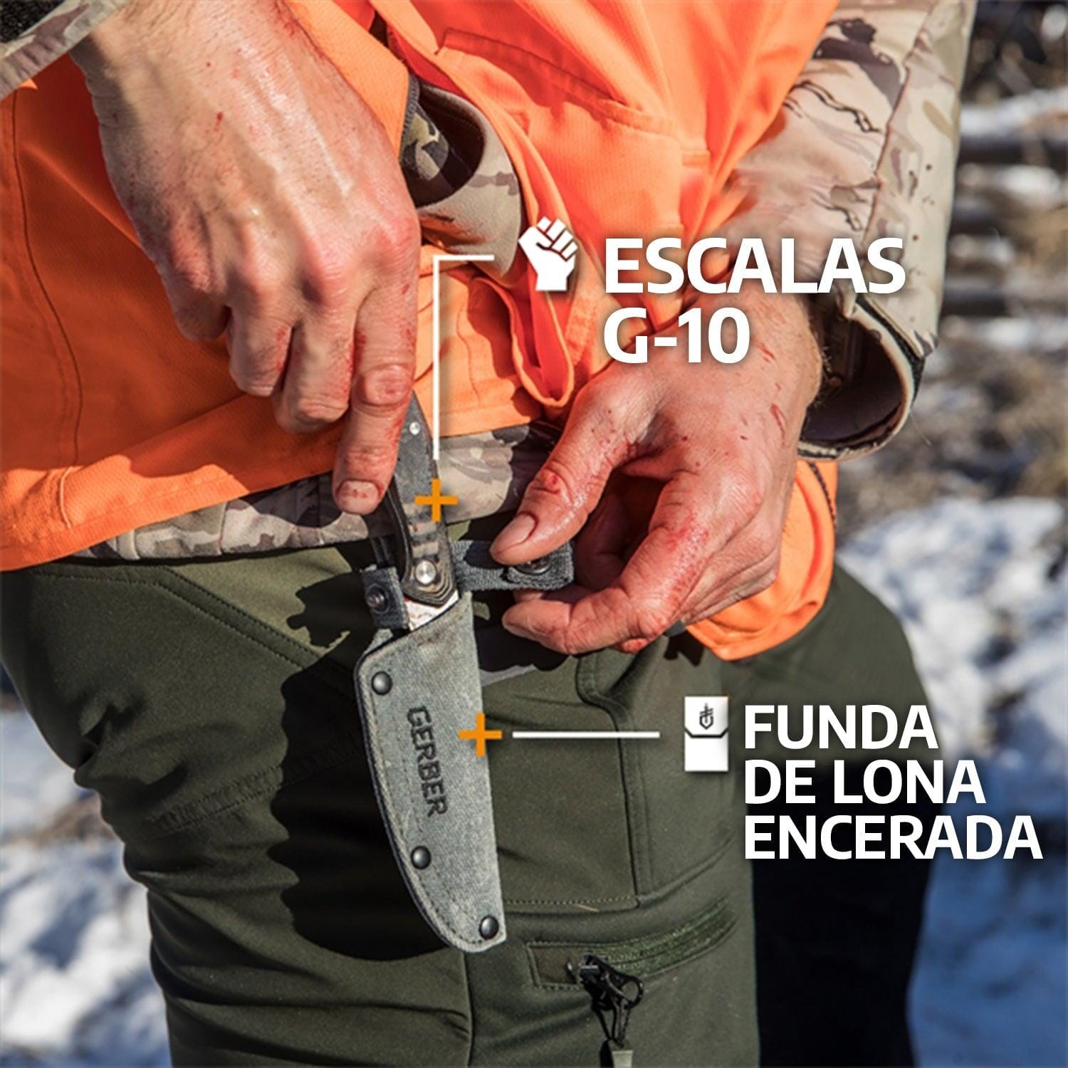 Cuchillo Liso DOWNWIND Verde Gerber Gerber