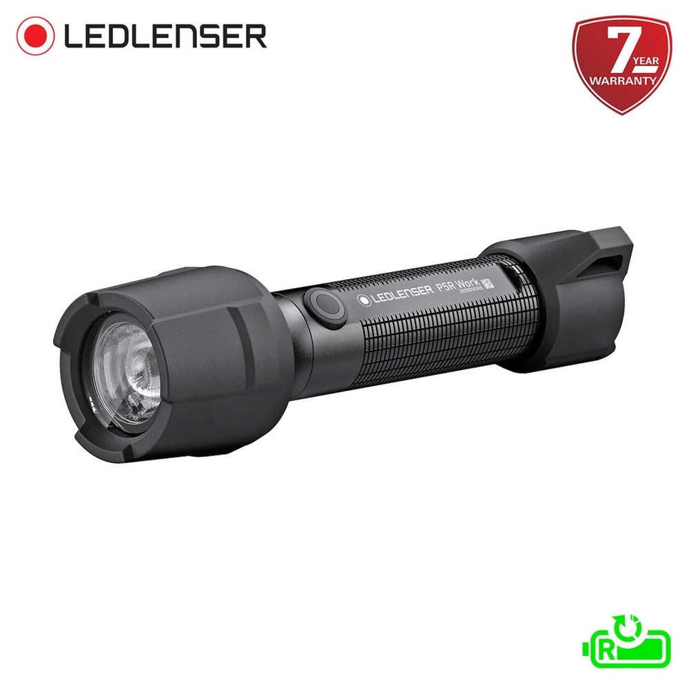 Linterna Recargable de Mano P5R WORK Negra Ledlenser Ledlenser  Linterna Recargable de Mano P5R WORK Negra Ledlenser Ledlenser