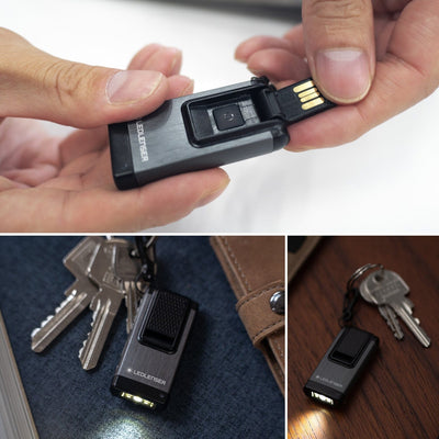 Linterna Recargable de Bolsillo K4R USB Gris Ledlenser Ledlenser 