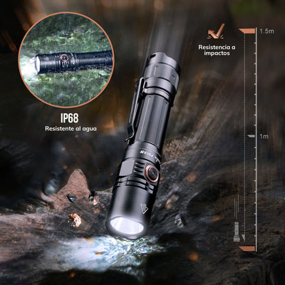 Linterna Táctica PD35 V3 Negra Fénix Linterna Fenix 