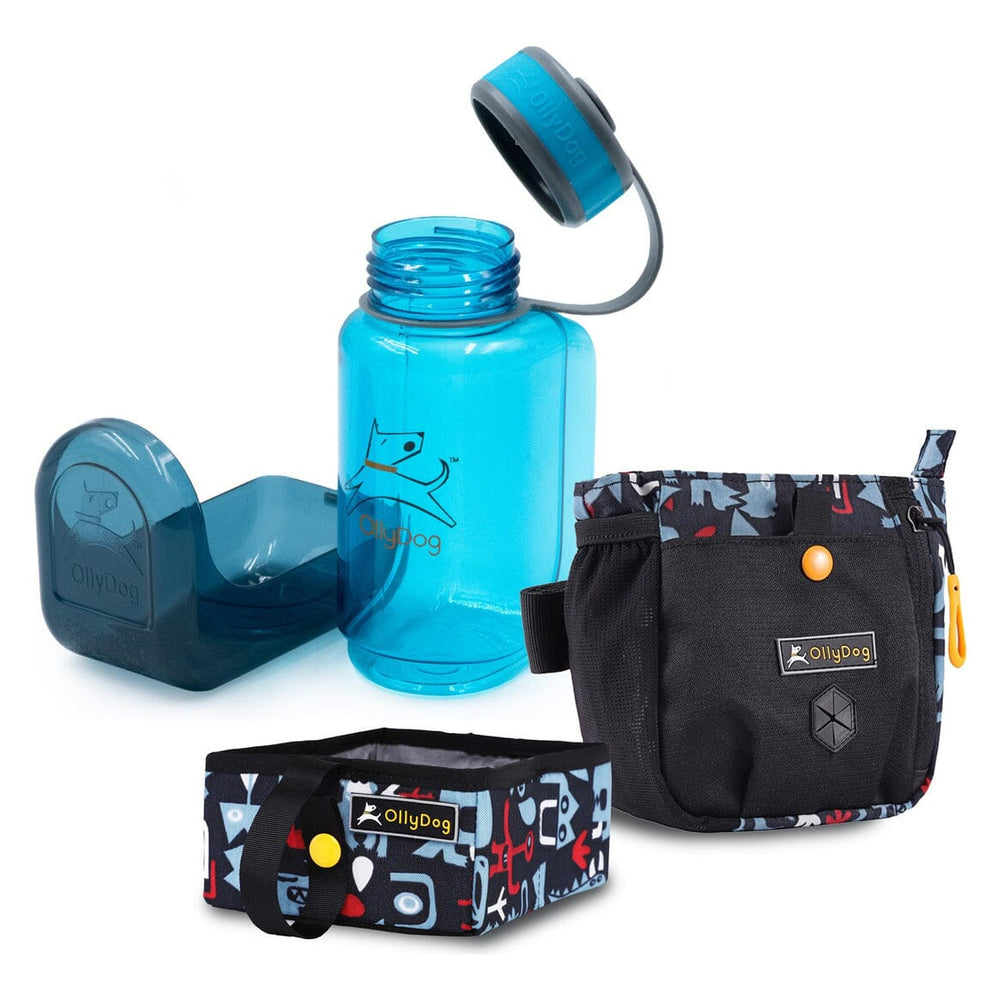 Kit De Viaje Para Mascotas Azul General Ollydog Azul 