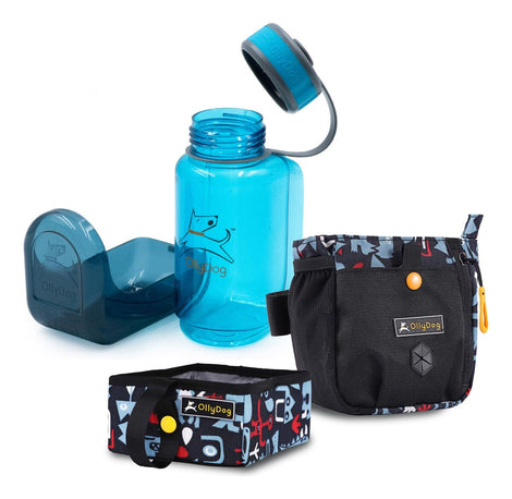 Kit De Viaje Para Mascotas Azul General Ollydog Azul 