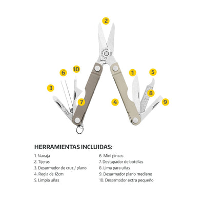 MICRA | Multiherramienta de Bolsillo Leatherman Multiherramienta Leatherman Leatherman 