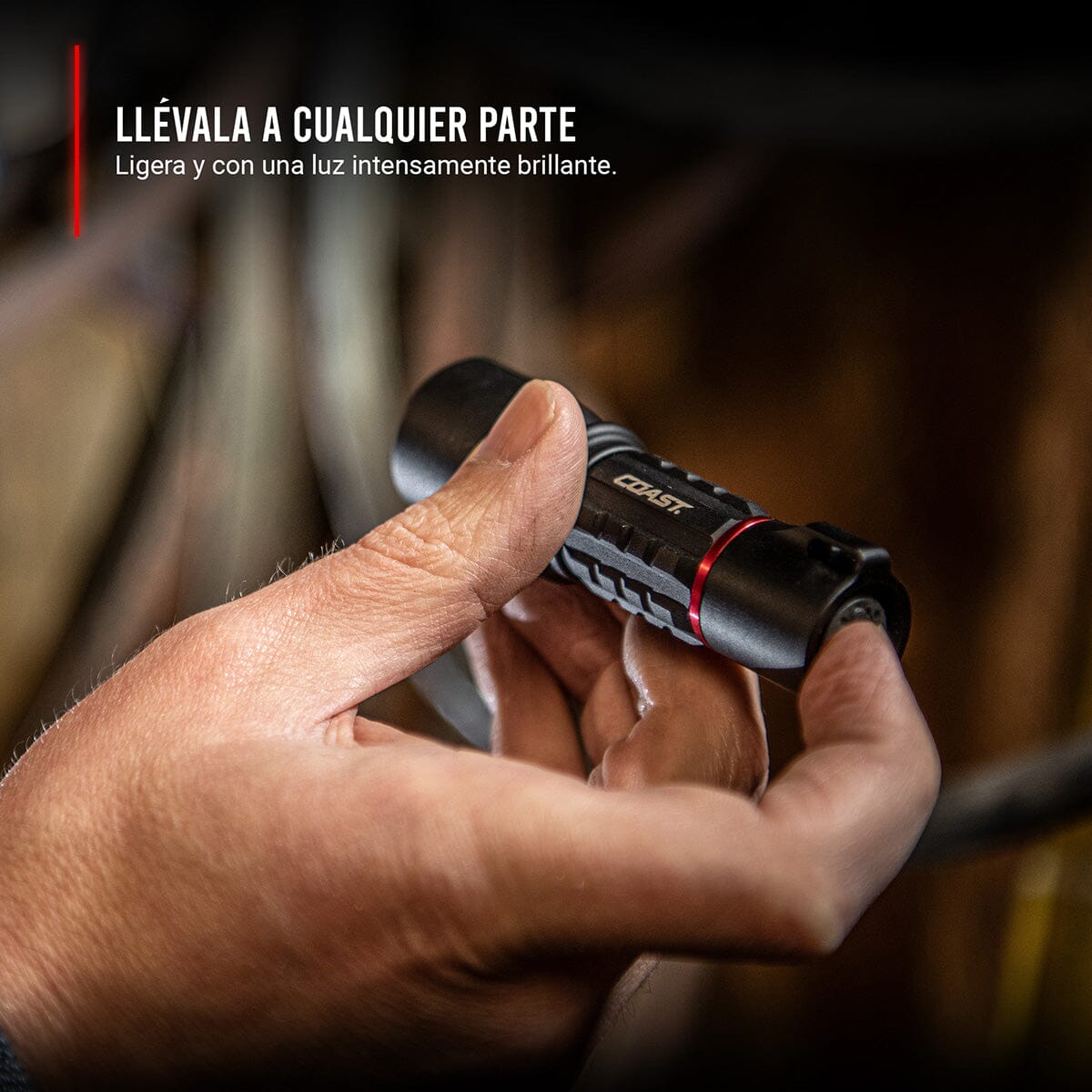 Linterna Dual de Mano XP6R Negra Coast Coast 
