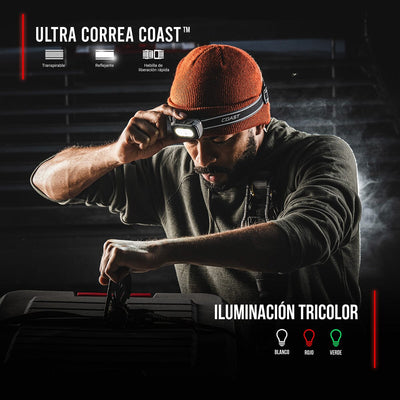 Linterna Recargable de Cabeza RL20R Negra Coast Coast 