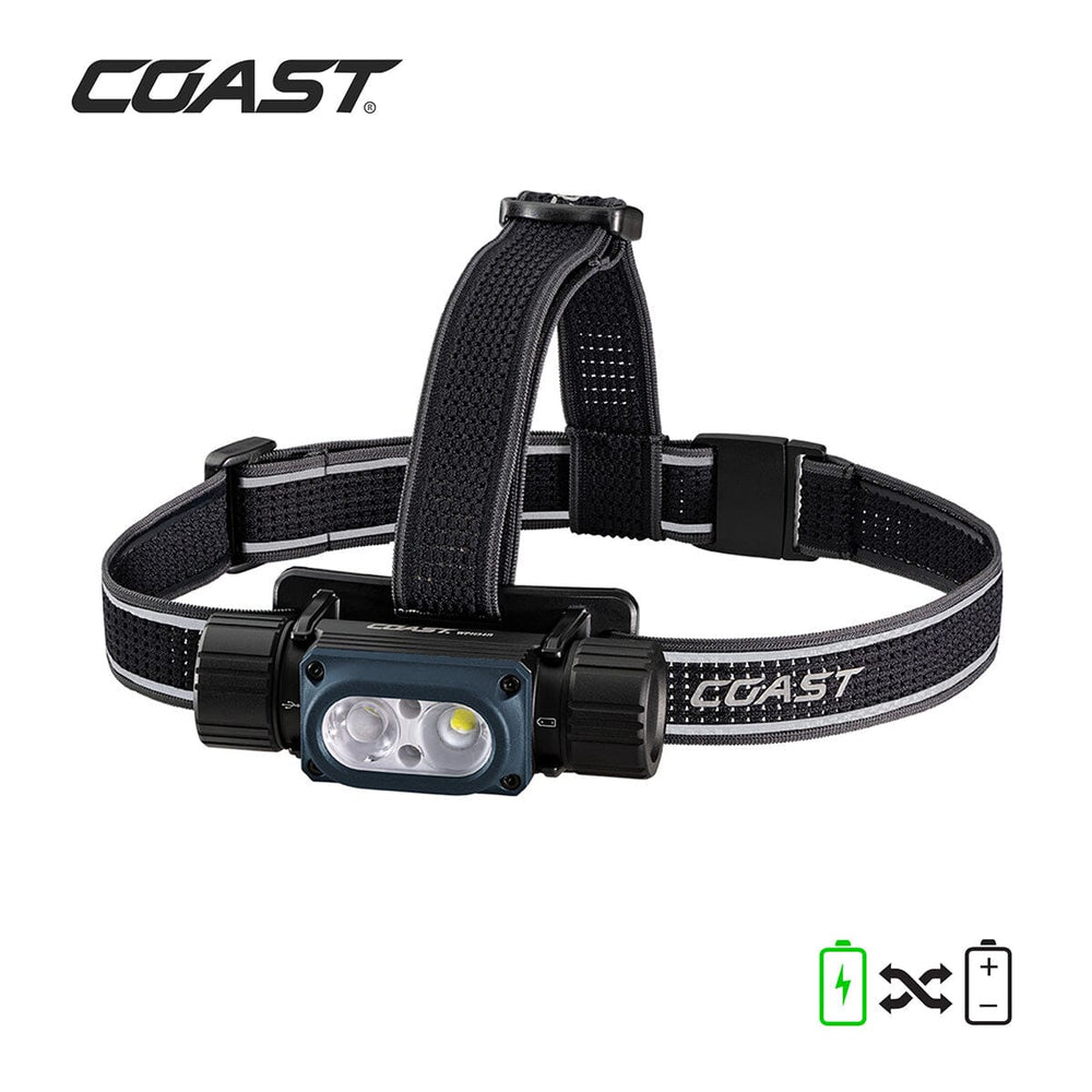 Linterna Dual de Cabeza WPH34R Negra Coast Coast 