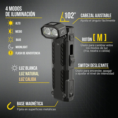 Linterna de Mano EDC09 Negra Nitecore Nitecore 
