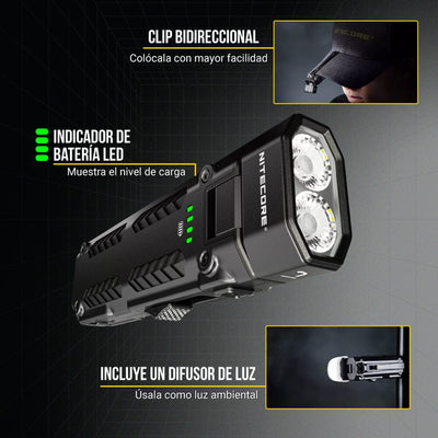 Linterna de Mano EDC09 Negra Nitecore Nitecore 