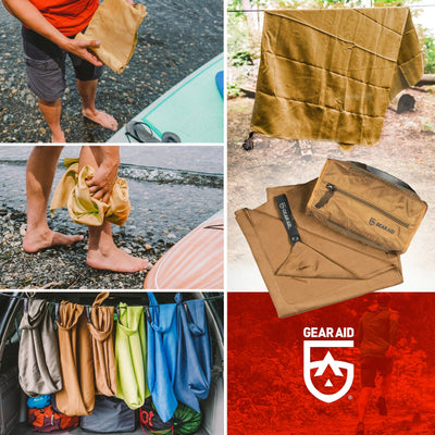 Toalla de Microfibra de Secado Rápido Caqui Gear Aid Toalla Gear Aid 