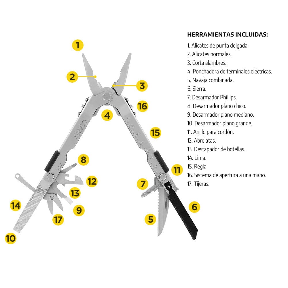 Multiherramienta MP600 PRO SCOUT KIT Plata Gerber Gerber 