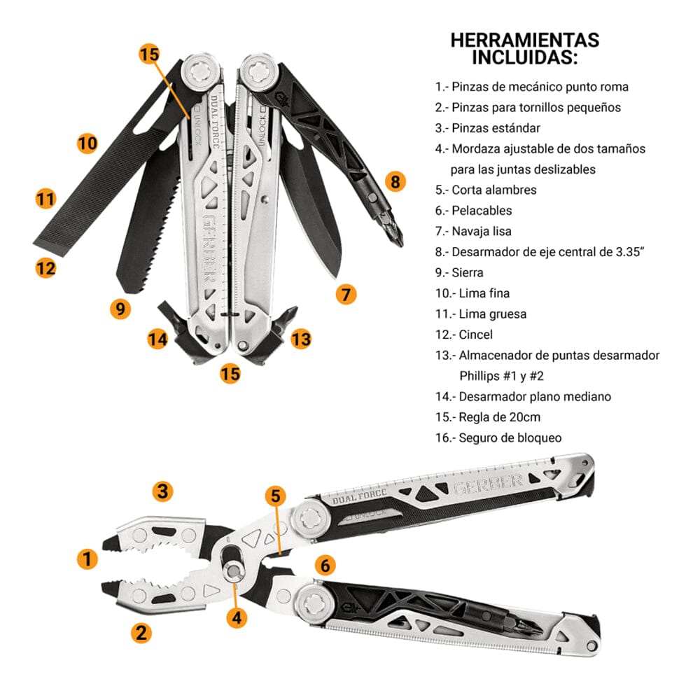 DUAL FORCE | Multiherramienta Gerber Gerber 