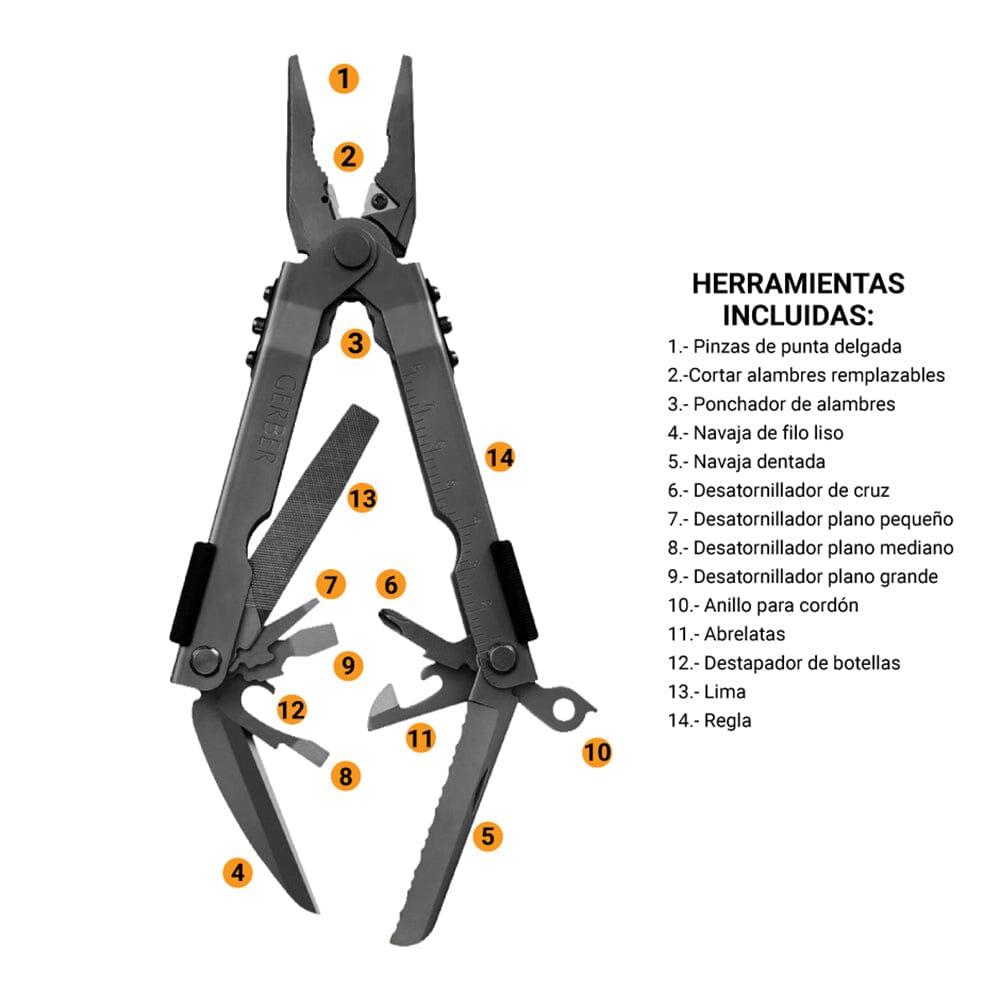 PLIER 600 NEEDLENOSE | Multiherramienta Gerber Gerber 