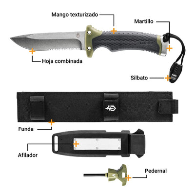 Cuchillo Combinado ULTIMATE Verde Gerber Cuchillos Gerber 