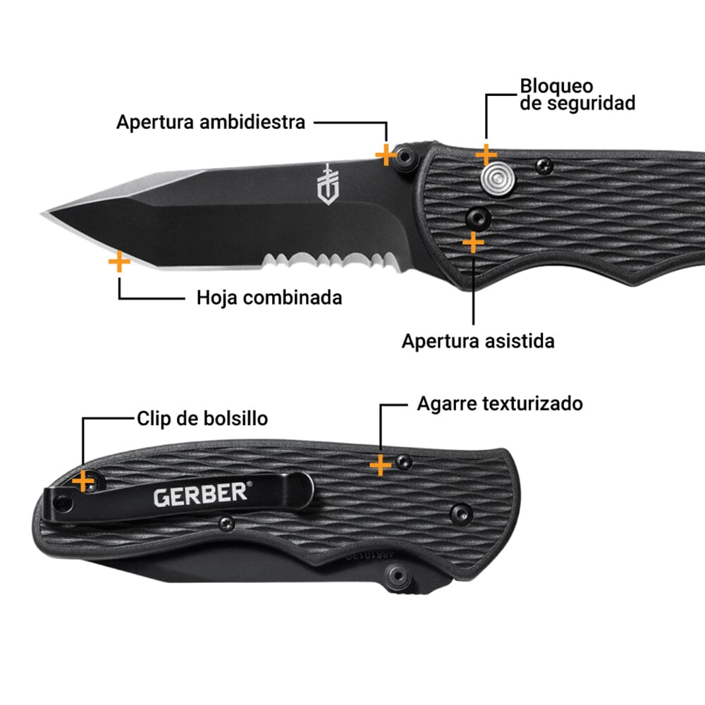 FAST DRAW TANTO | Navaja Combinada Gerber Navaja Gerber 