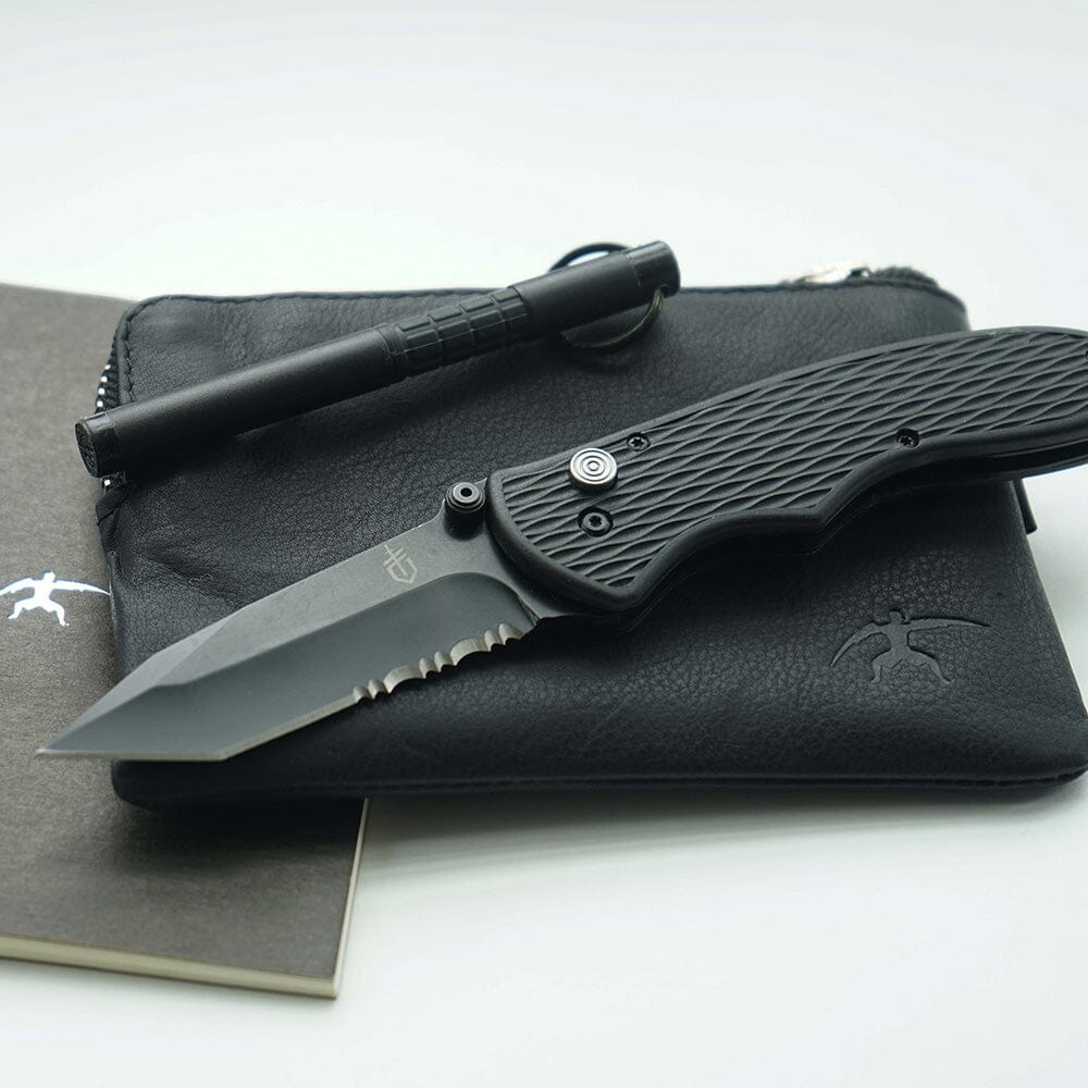 Navaja Combinada FAST DRAW TANTO Negra Geber Navaja Gerber 