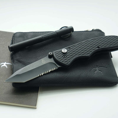 Navaja Combinada FAST DRAW TANTO Negra Geber Navaja Gerber 