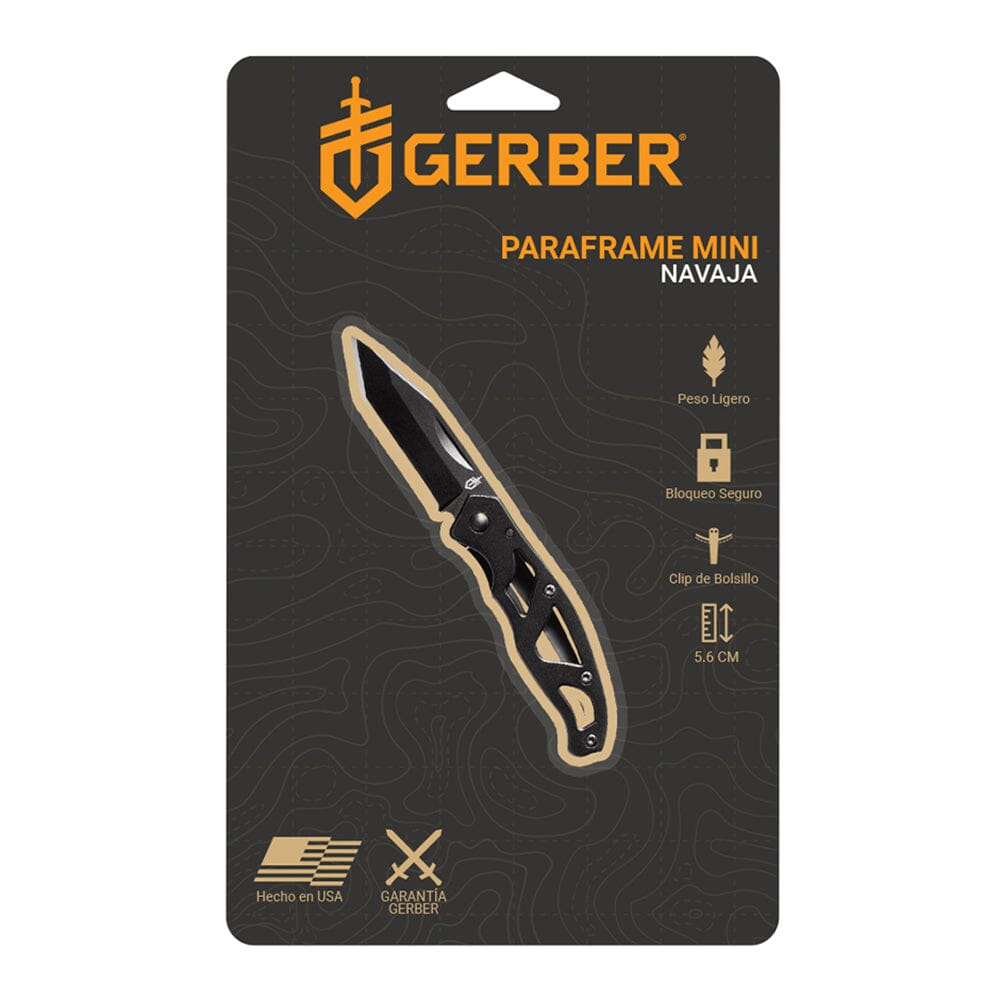 Navaja Lisa Paraframe Mini Negra Gerber Navaja Gerber 