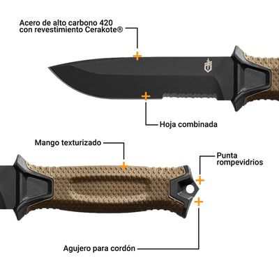 Cuchillo Liso STRONGARM Cafe Gerber Navaja Gerber 