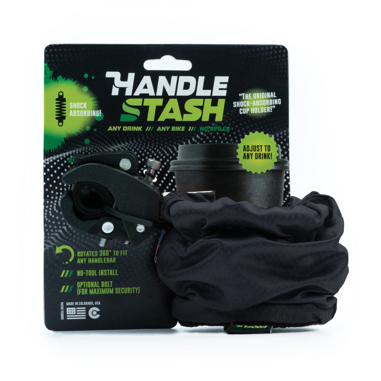 Porta Vasos para Bicicleta Negro Handlestash Handlestash 