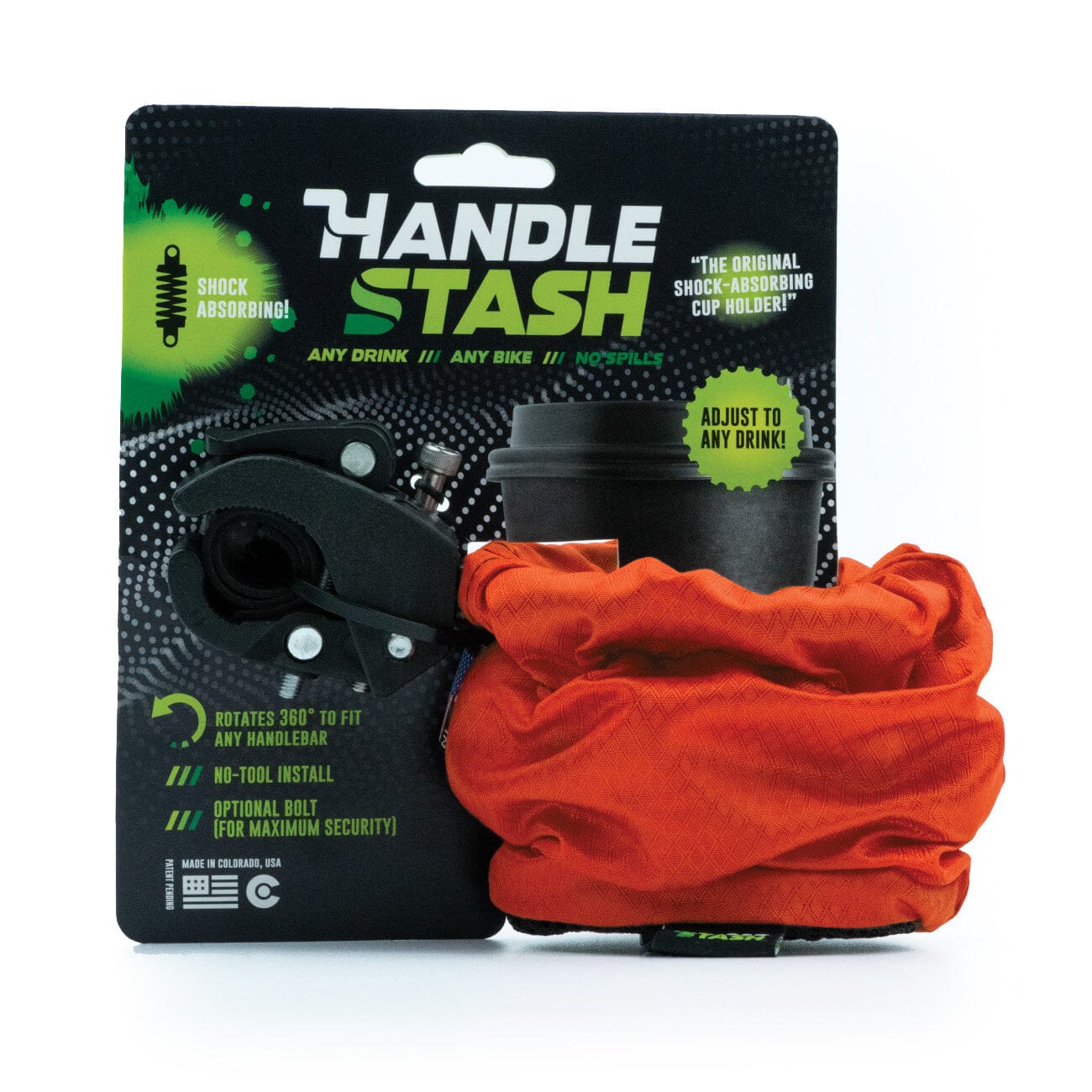 Porta Vasos para Bicicleta Naranja Handlestash Handlestash 