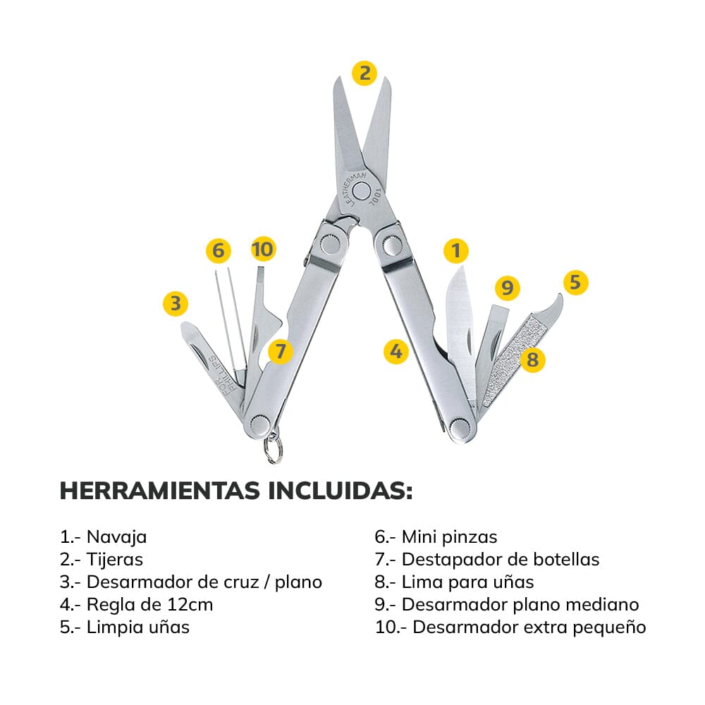 Multiherramienta de Bolsillo MICRA Leatherman Multiherramienta Leatherman Leatherman 