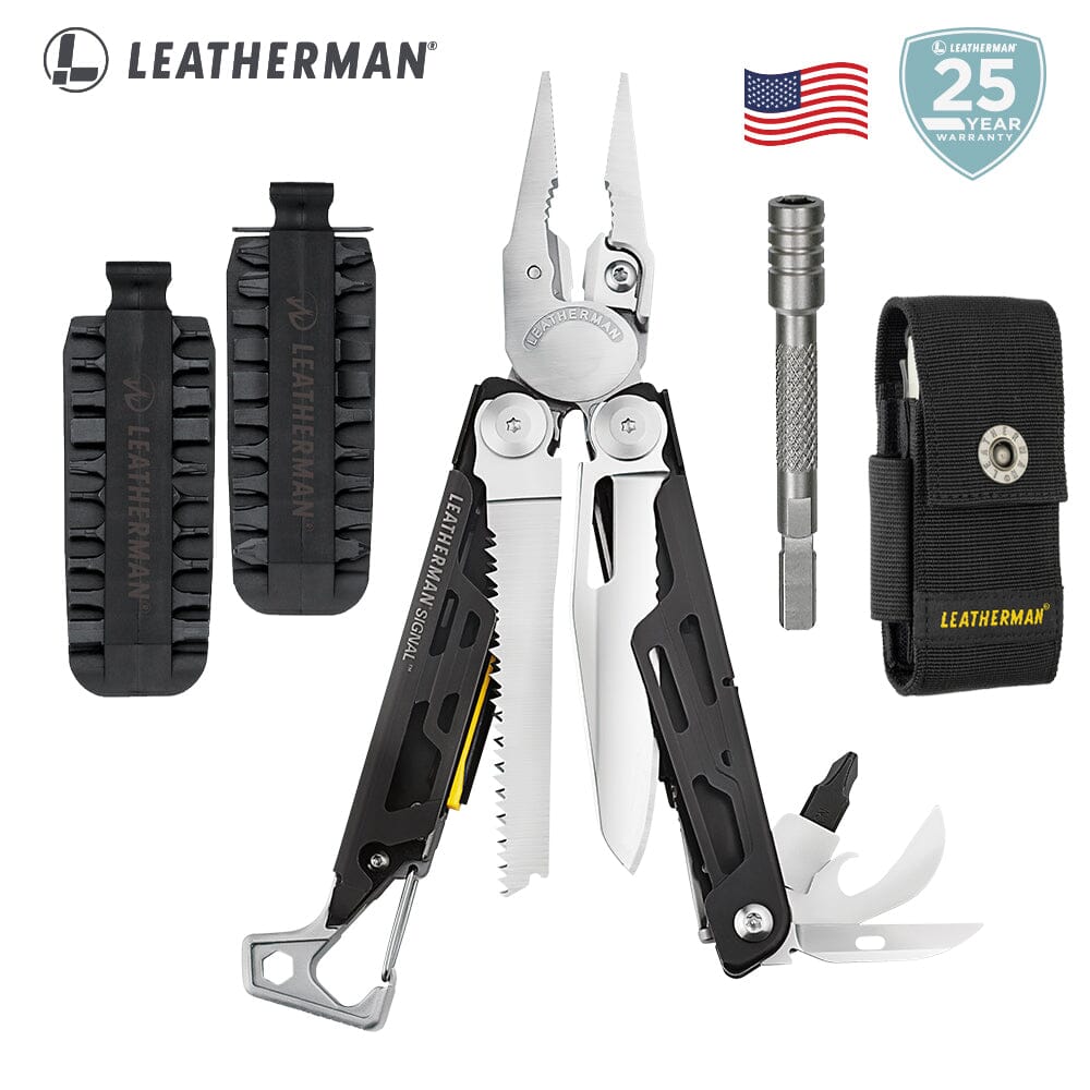 Kit de Multiherramienta con Accesorios SIGNAL Plata Leatherman Leatherman 