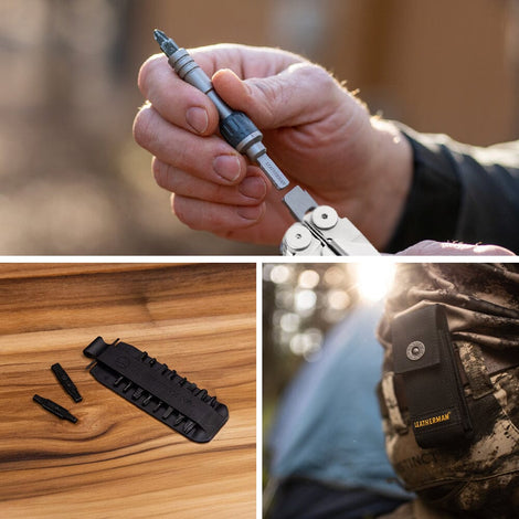 Kit de WAVE+ Plata Leatherman con Linterna P2R Ledlenser y Matraca Leatherman Leatherman 