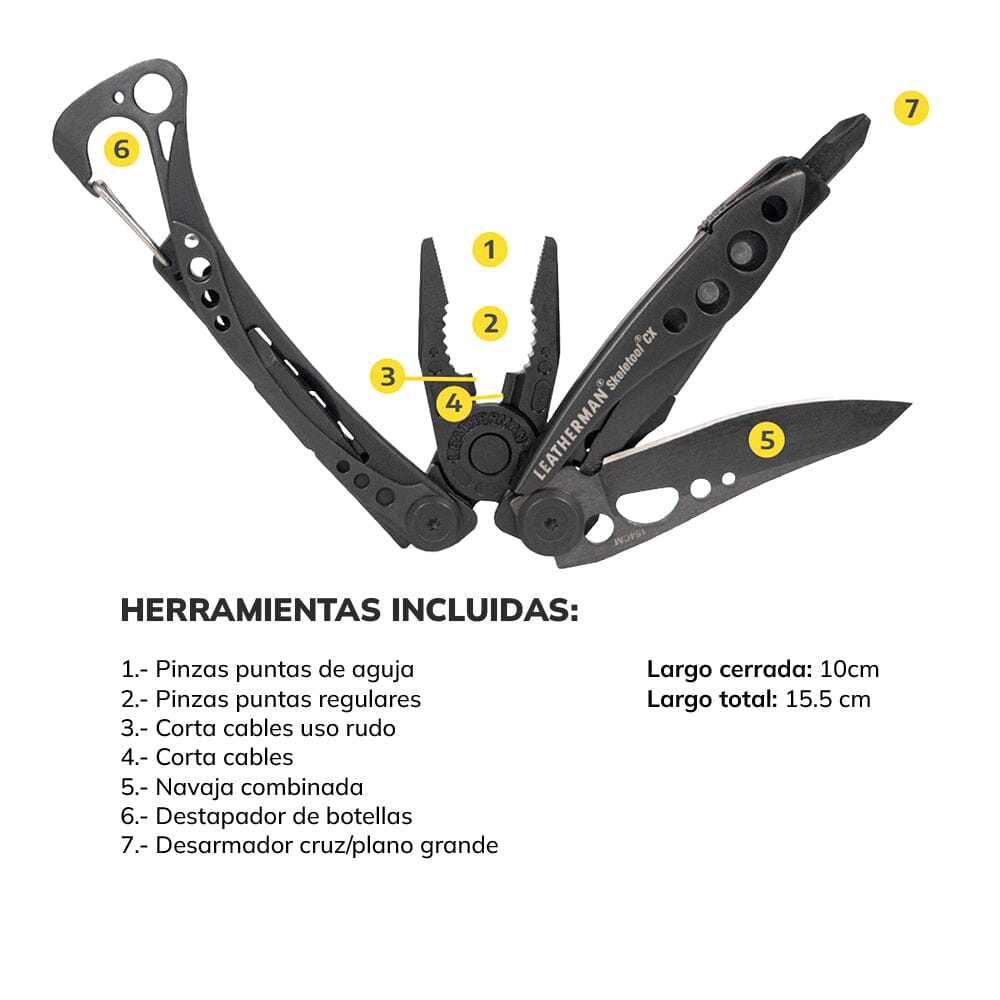 SKELETOOL CX | Multiherramienta Leatherman Multiherramienta Leatherman Leatherman 