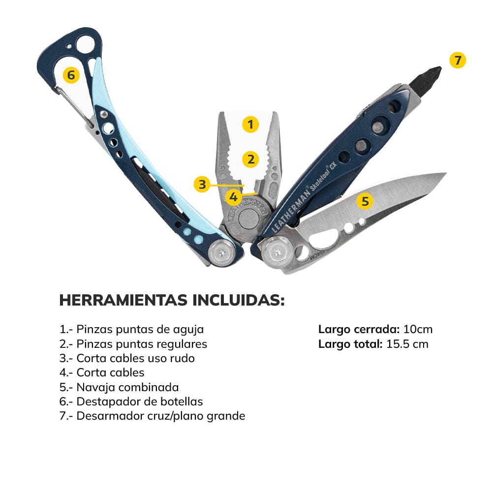 SKELETOOL CX | Multiherramienta Leatherman Multiherramienta Leatherman Leatherman 
