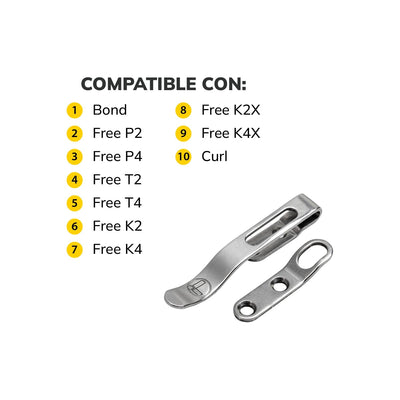 Clip y Aro para Multiherramientas Free Plata Leatherman Leatherman 