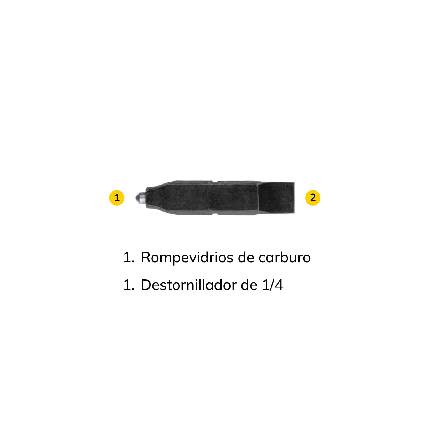 Punta de Carburo con Desarmador Plano Negra Leatherman Leatherman 