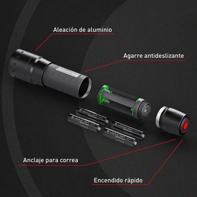 Linterna de Mano P7 CORE Negra Ledlenser Ledlenser 